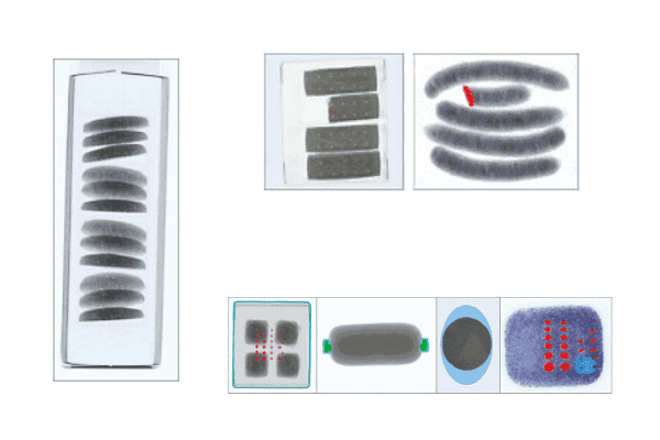 Maschera prodotti in fase di ispezione raggi x