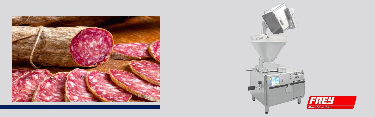 insaccatrice sottovuoto a pistoni per salame