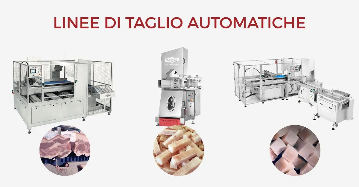 taglio automatico prodotti alimentari congelati