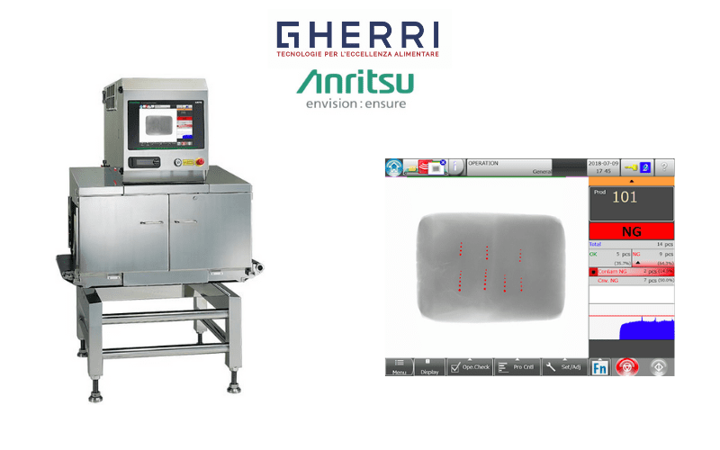 Raggi X Anritsu per prosciutti cotti interi