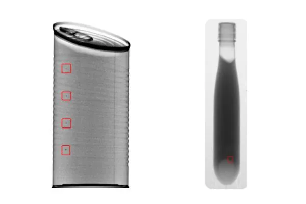 ispezione raggi x contenitori verticali