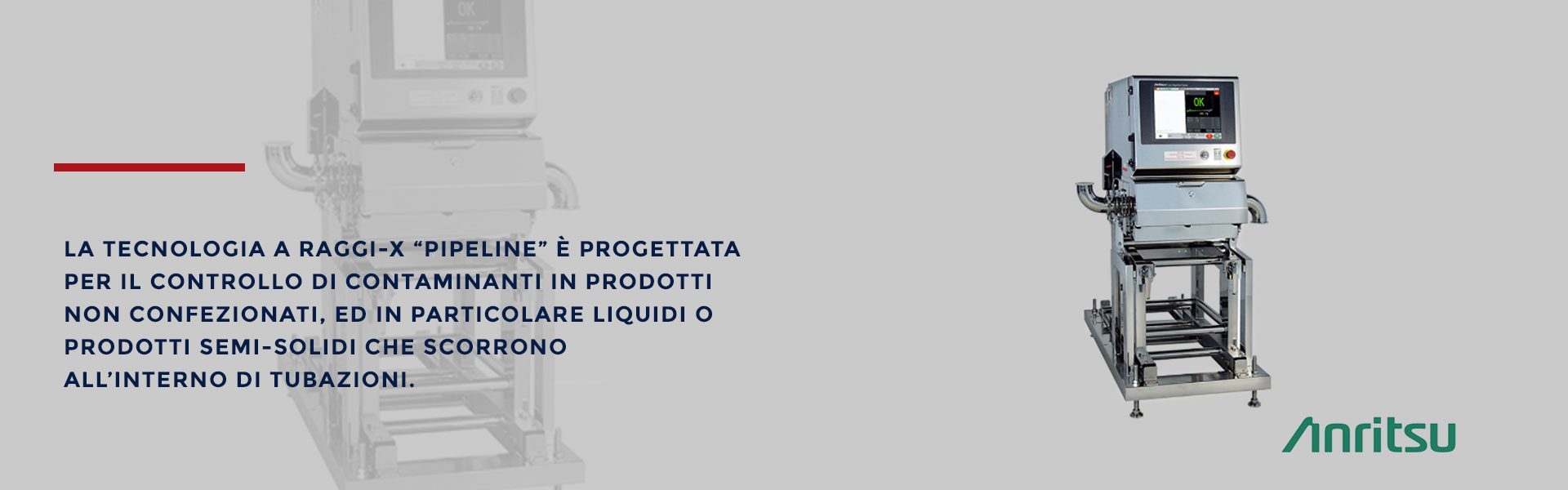 Raggi x Anritsu per prodotti in tubazione