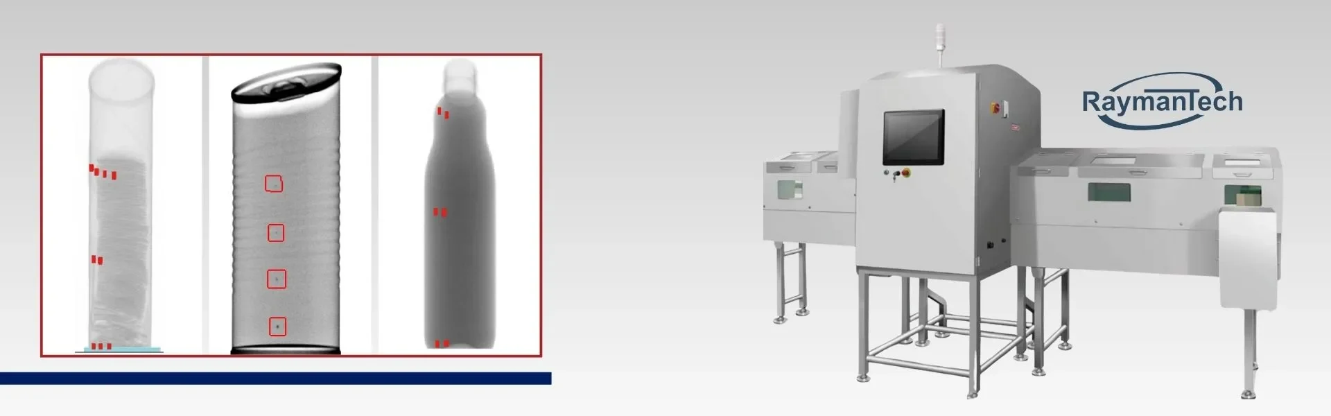 Copertina serie Sideshooter RaymanTech per ispezione a raggi x contenitori verticali